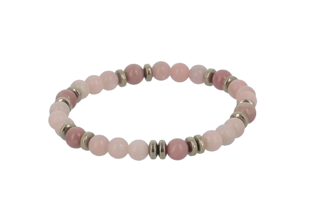 Bracelets Joie de Vivre - Tourmaline Rose et Opale