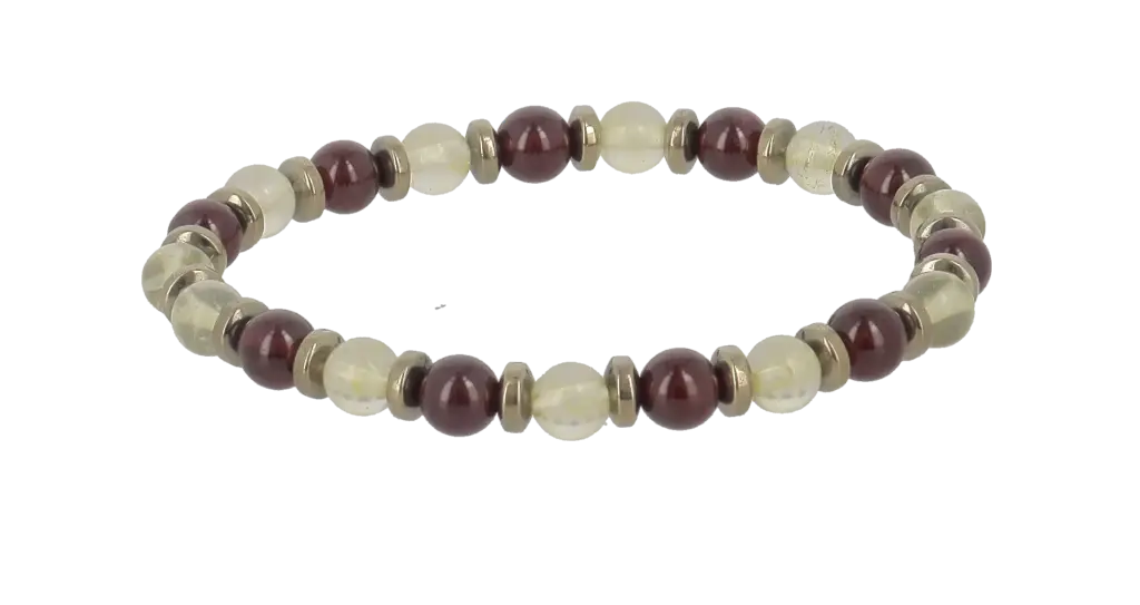 Bracelets Energie - Citrine & Grenat