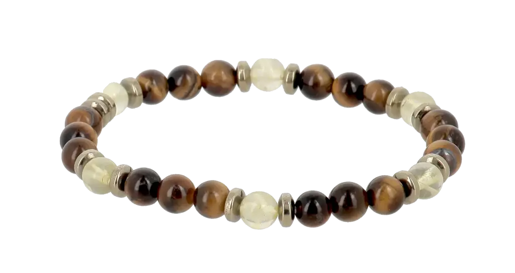 Bracelets Prospérité - Citrine & Oeil de Tigre