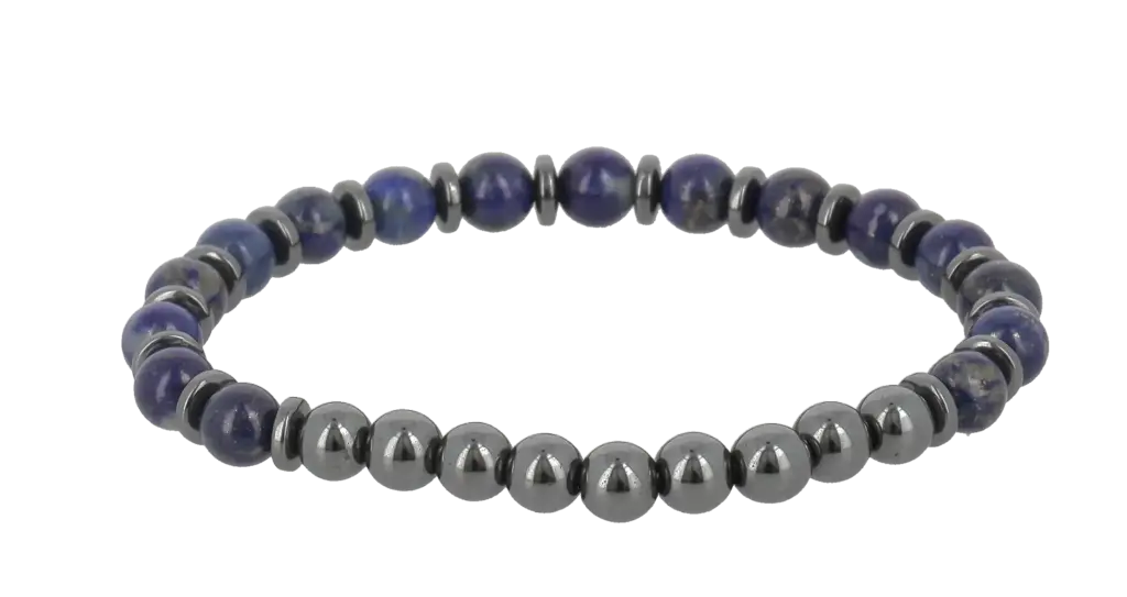 Bracelets Anti Dépression - Hématite & Lapis Lazuli