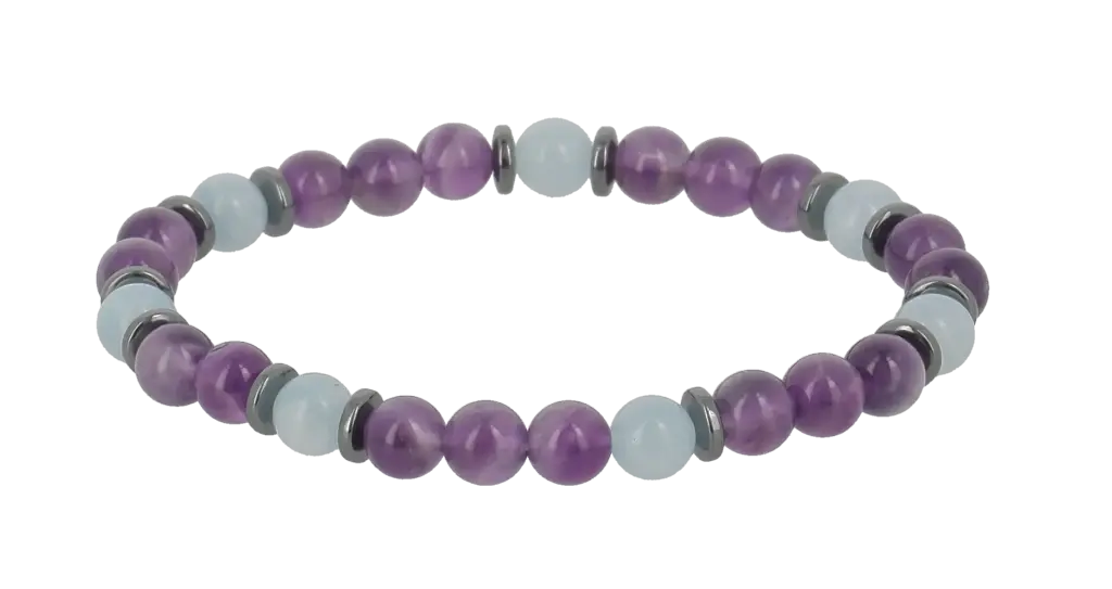 Bracelets Apaisement - Aigue marine & Améthyste