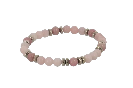 [BRAC04] Bracelets Joie de Vivre - Tourmaline Rose et Opale