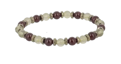 [BRAC09] Bracelets Energie - Citrine & Grenat