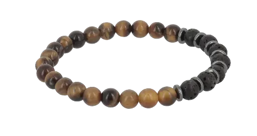 [BRAC11] Bracelets Motivation - Pierre de Lune et Oeil de Tigre